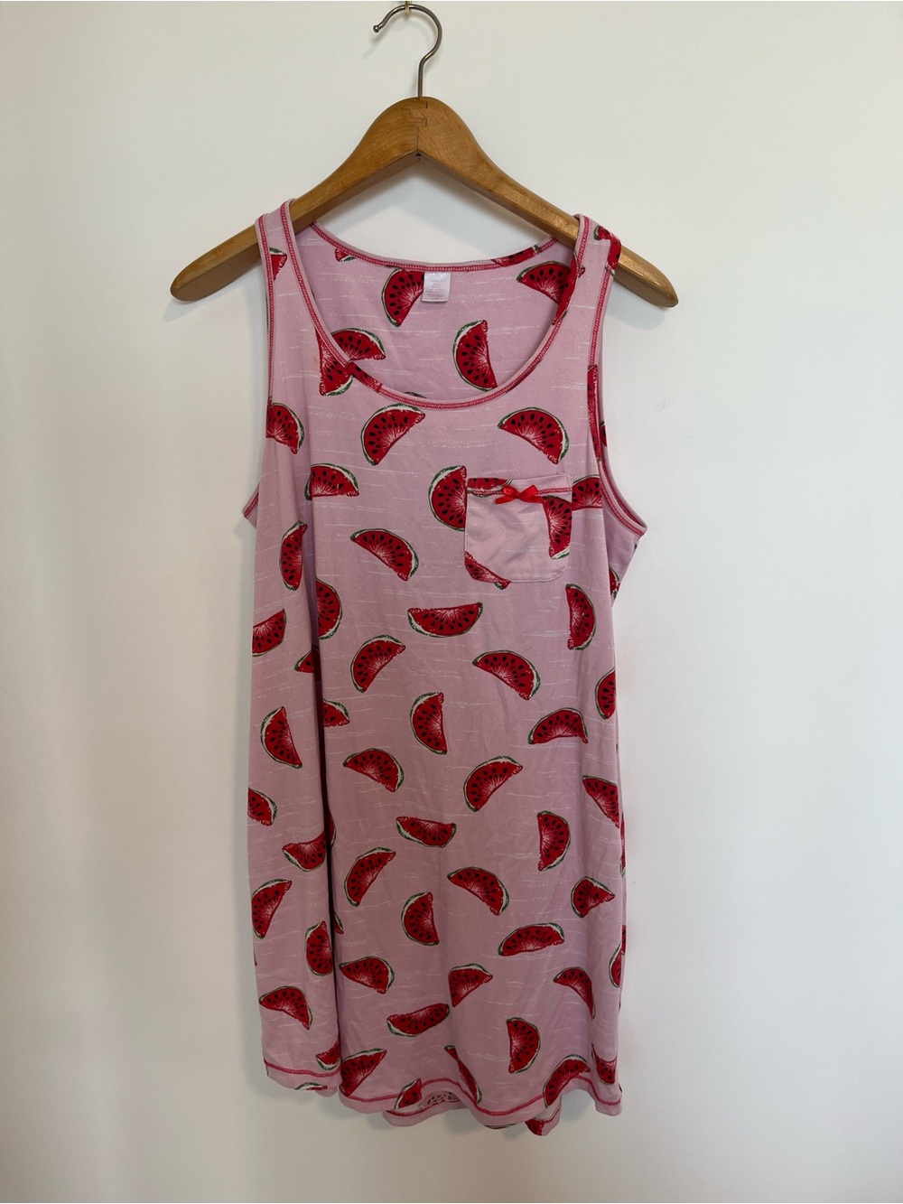 Pink Watermelon Print Tank Dress pyjamas nightie